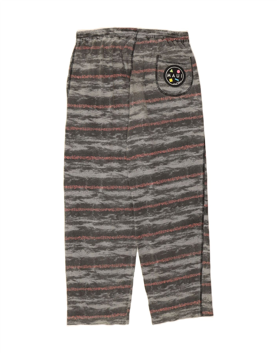 MAUI AND SONS Mens Tracksuit Trousers Medium Grey Striped Vintage Maui and Sons and Second-Hand Maui and Sons from Messina Hembry 