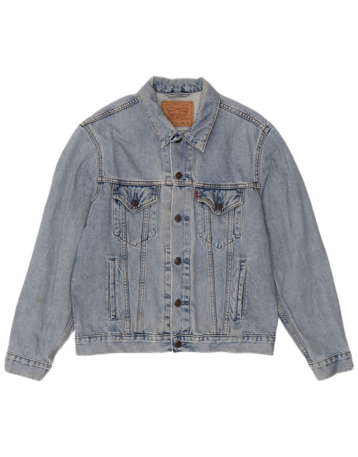 Levi's Veste en jean 70503 pour homme UK 38 Bleu moyen Coton