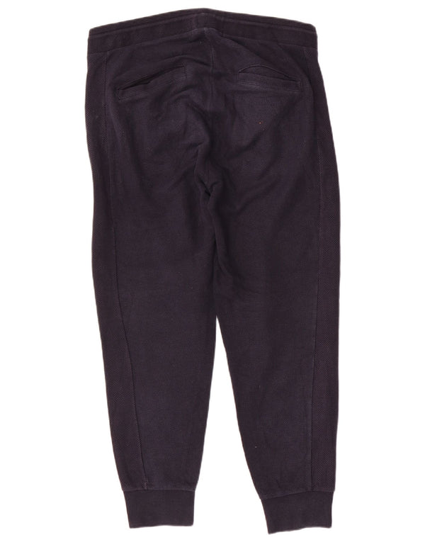 Zara Pantalon De Survêtement Homme Joggers Large Bleu Marine Coton