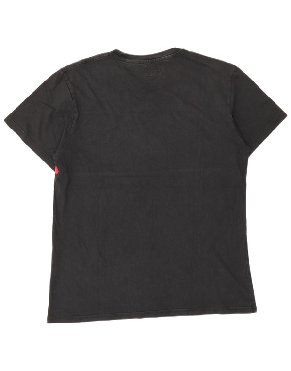 Levi's T-Shirt Graphique Homme Large Noir Colourblock