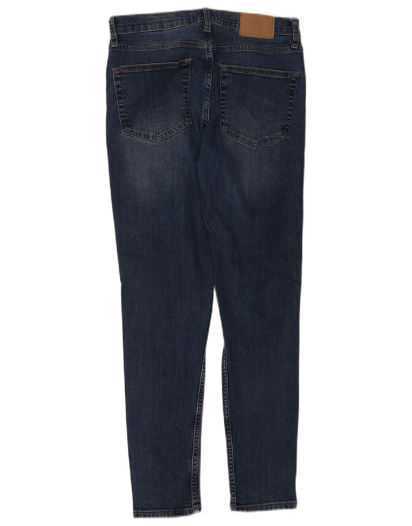 French Connection Jean skinny pour femme UK 12 Medium W30 L28 Bleu Coton