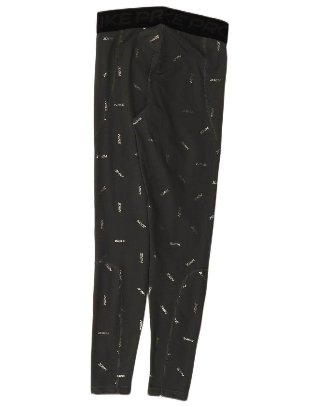 Nike Legging graphique Dri Fit pour femme UK 12 Gris moyen Polyester