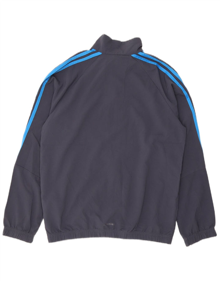 Veste de survêtement Adidas Garçon Aeroready 11-12 ans Bleu Marine Polyester
