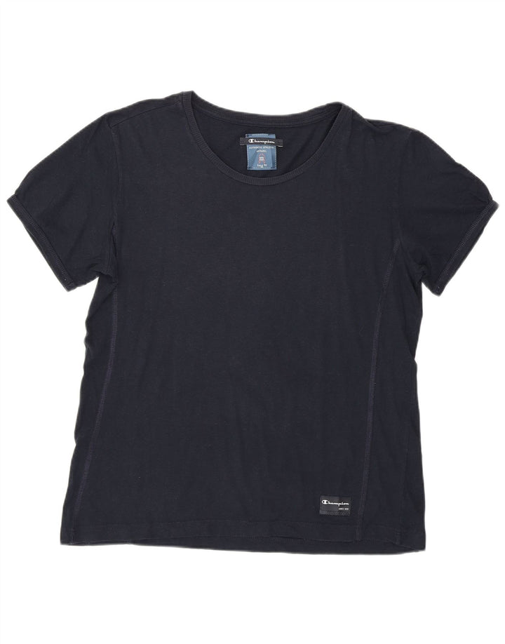 CHAMPION T-Shirt Femme UK 20 2XL Bleu Marine