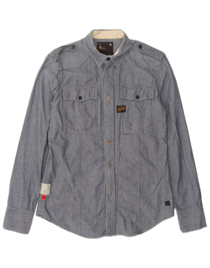 G-Star Chemise Militaire 3301 Homme Bleu Moyen Coton