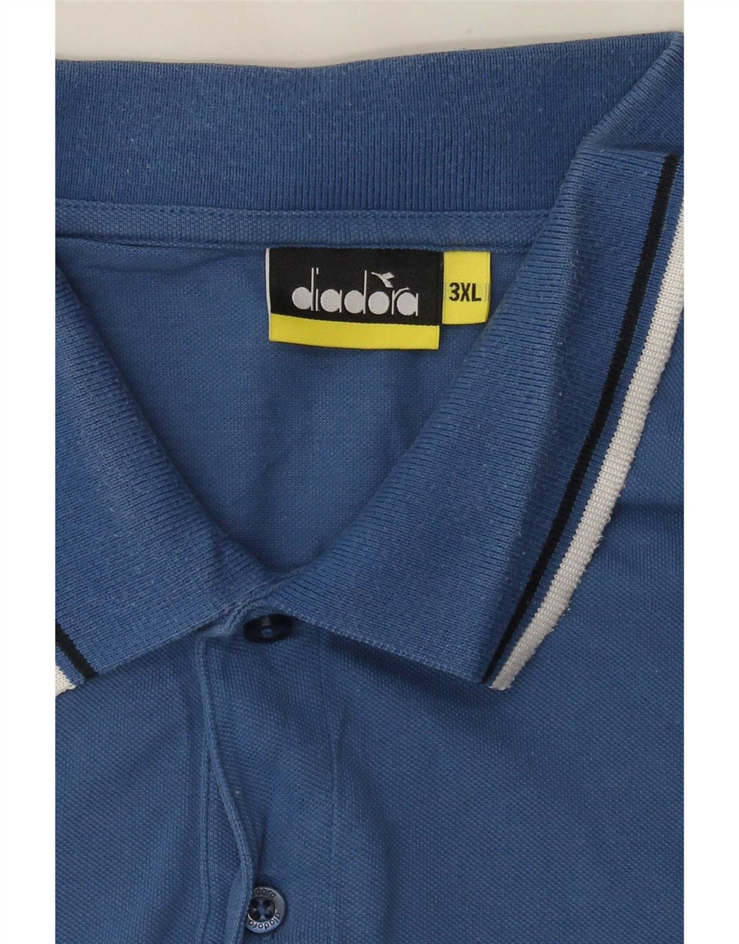 Diadora Polo Homme 3XL Bleu Rayé