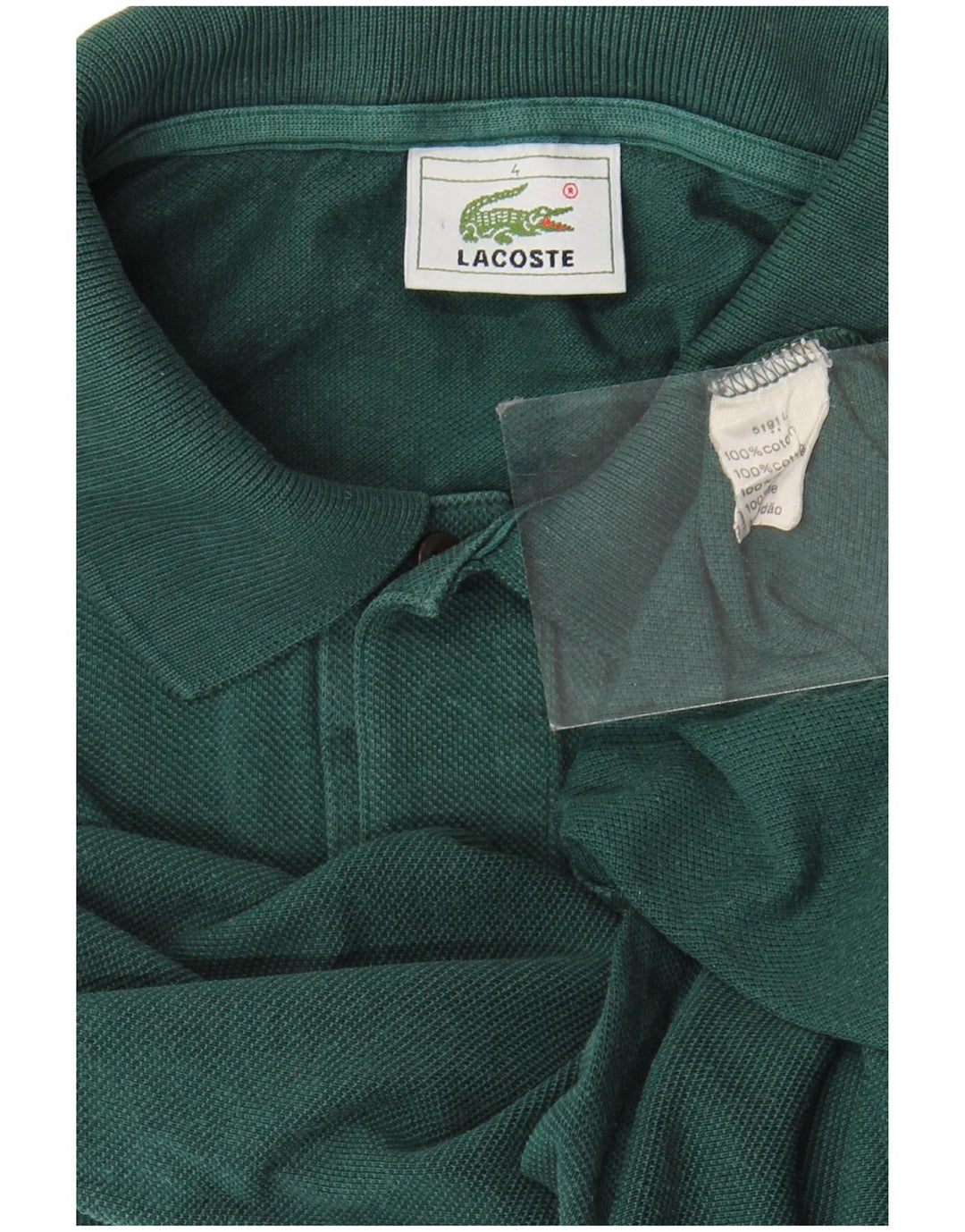Lacoste Polo Homme Taille 4 Coton Vert Moyen