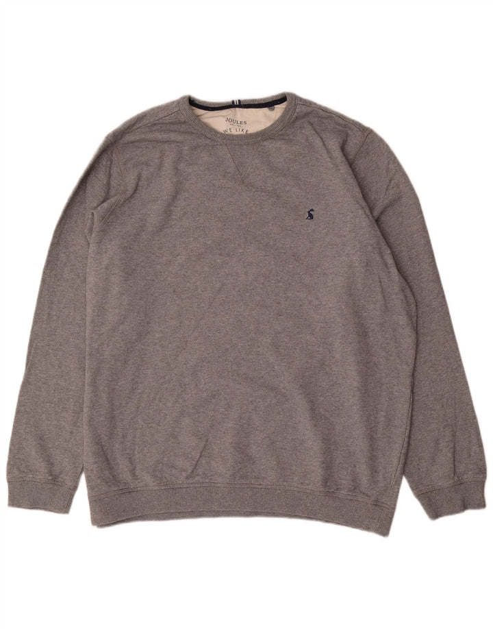 Joules Sweatshirt Jumper XL Gris Moucheté Coton Homme