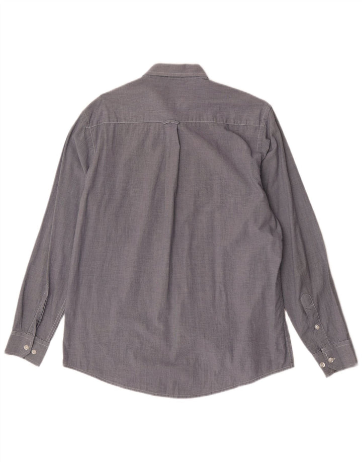 Chemise Homme James Pringle Coton Pied-de-Poule Bleu Marine Moyen