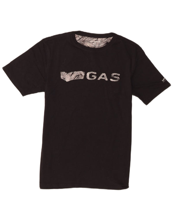 Gas T-Shirt graphique homme haut 2XL coton noir