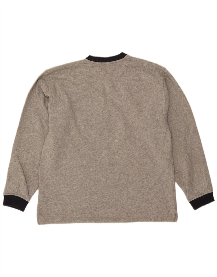 Fila Sweat-shirt graphique pour homme IT 48 Gris moyen chiné en coton