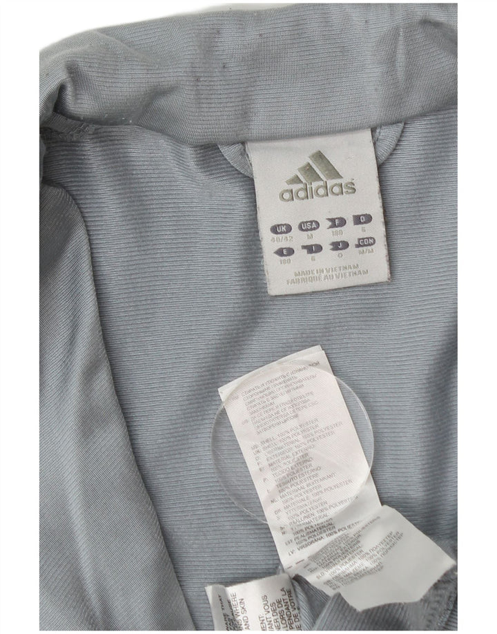 Adidas Veste de survêtement pour homme UK 40/42 Gris moyen Colourblock Polyester