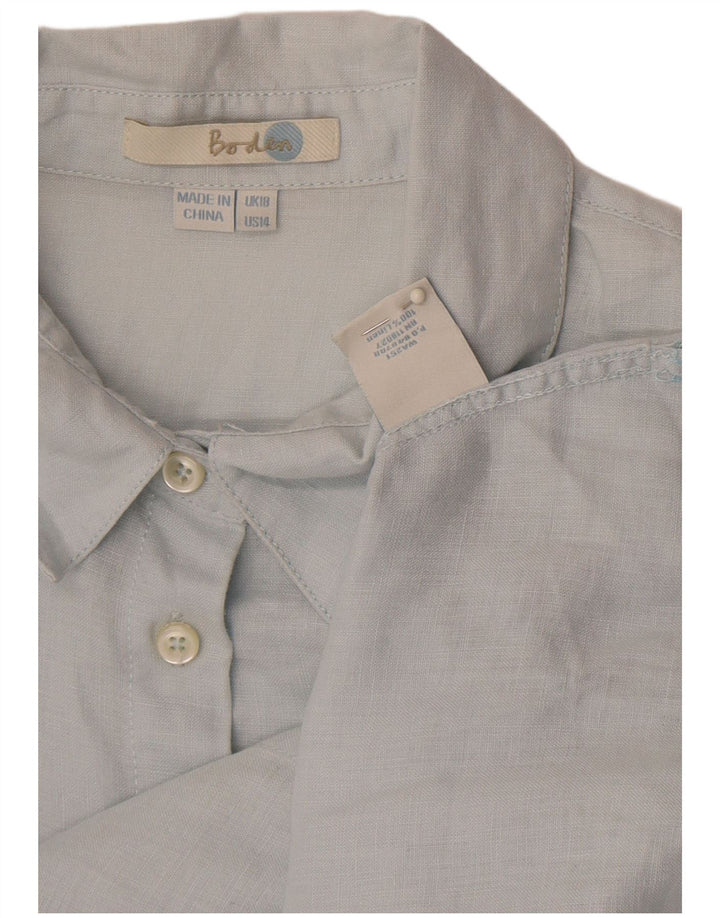 Chemise Boden Femme UK 18 XL Bleu Lin