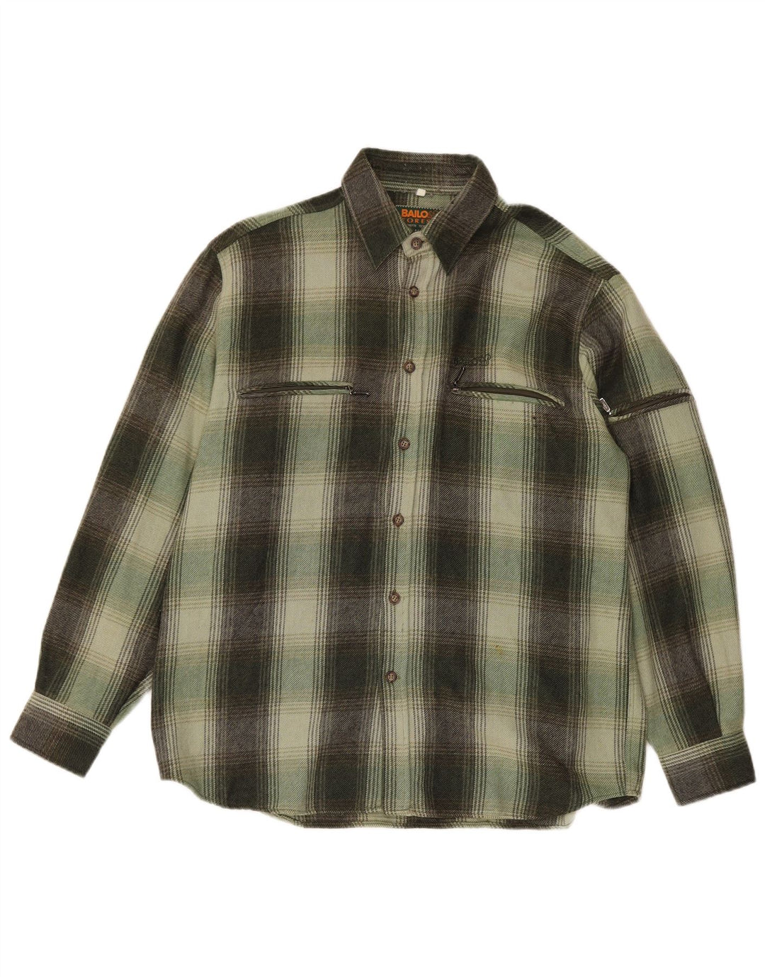 Bailo Chemise surchemise pour homme en laine à carreaux verts