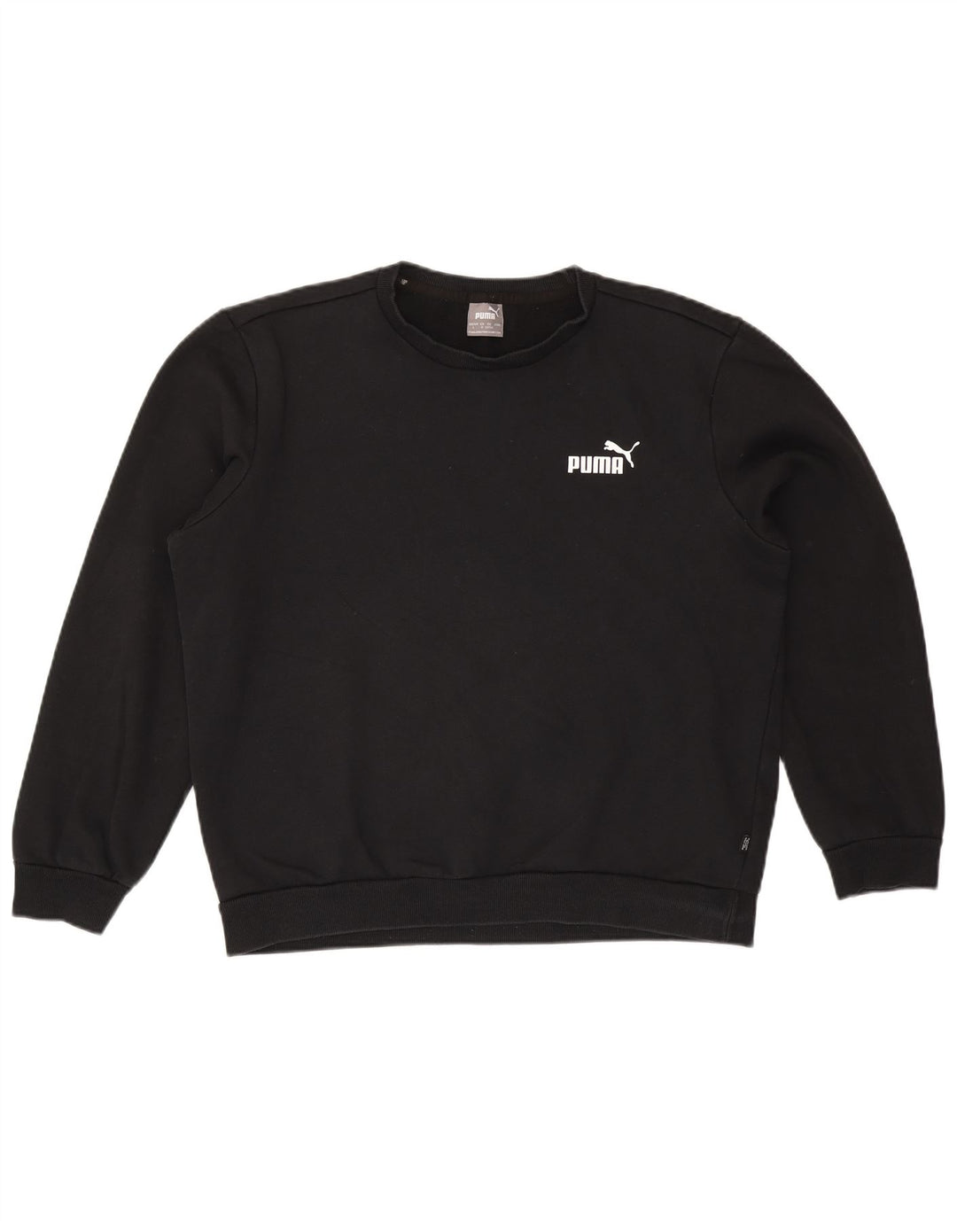 Puma Sweat-shirt pour homme en coton noir Taille L