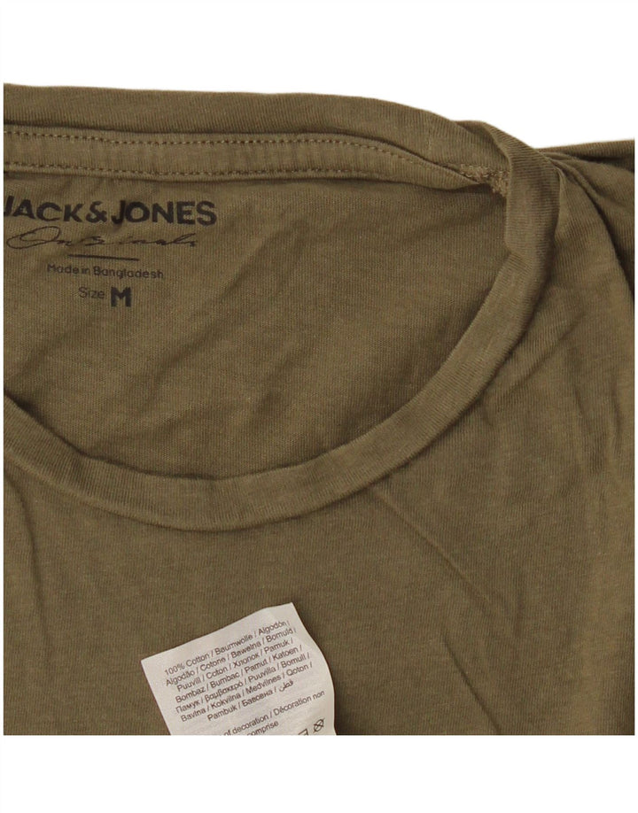 JACK & JONES Haut T-Shirt Homme Kaki Moyen Coton