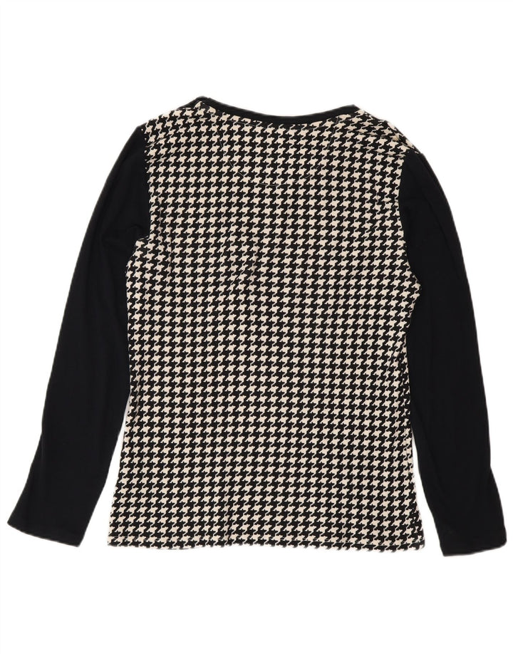 Ralph Lauren Chemisier pour femme UK 12 en coton pied-de-poule noir moyen