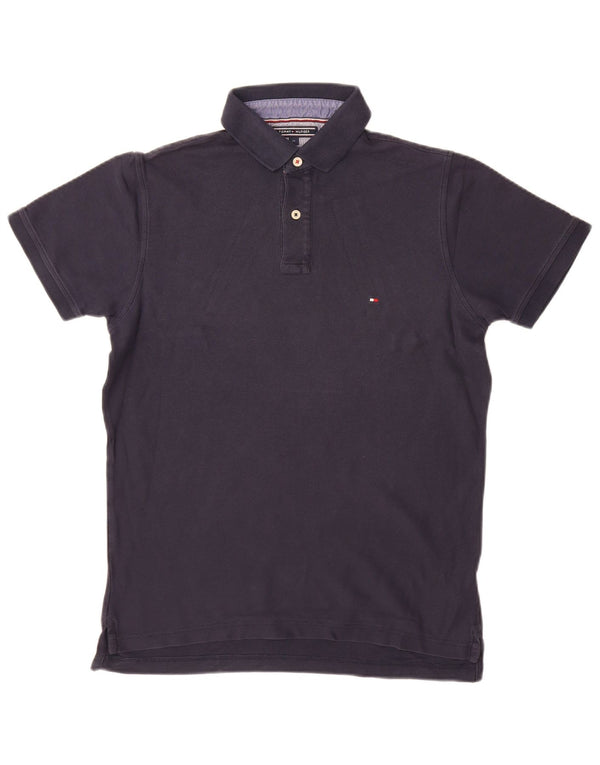 TOMMY HILFIGER Polo Homme Bleu Marine Moyen Coton