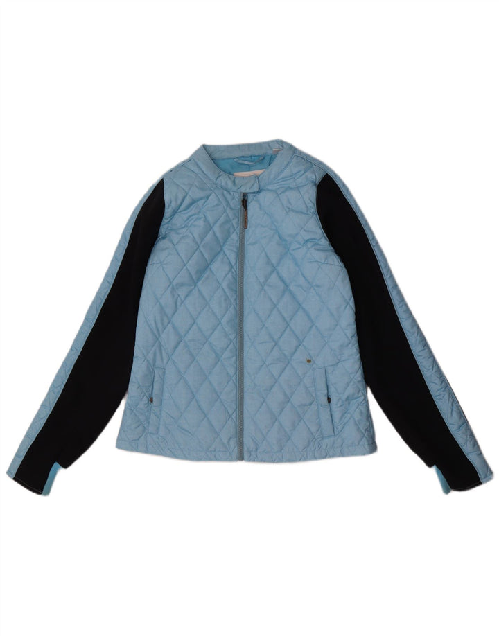O'Neill Veste matelassée pour femme UK 14 Large Bleu Colorblock Polyester