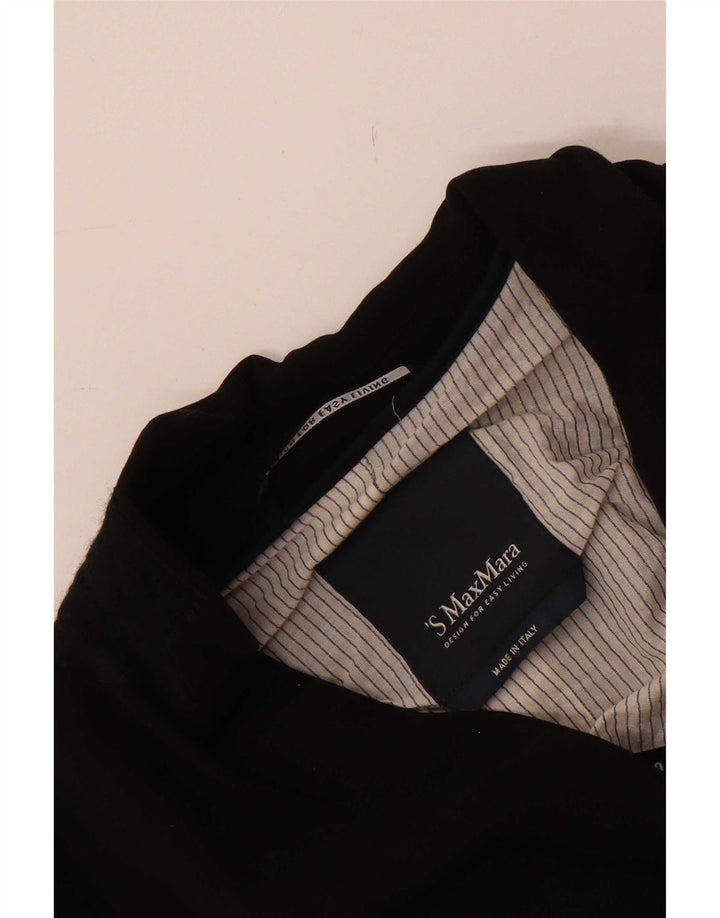 Max Mara Veste blazer à 3 boutons pour femme UK 4 XS Noir