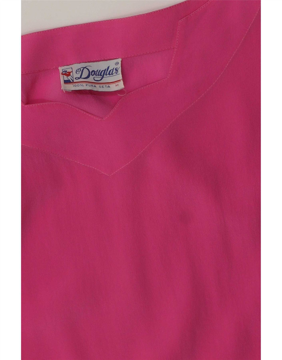 Douglas Chemisier sans manches pour femme UK 44 en soie rose moyen
