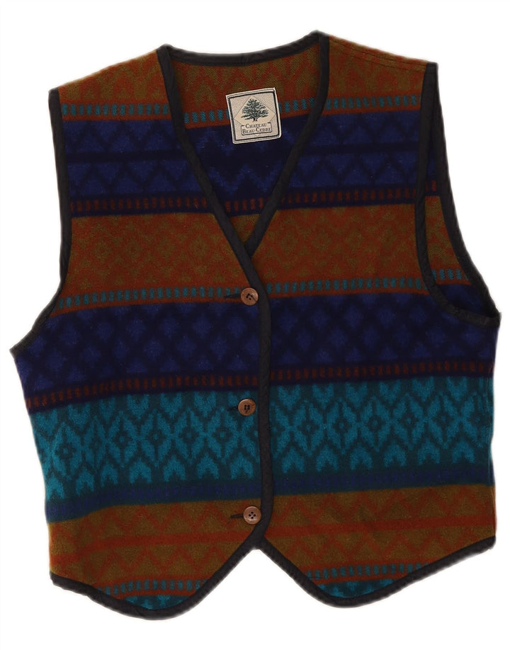 Chateu Beau Cedre Gilet Femme IT 44 Moyen Multicolore Géométrique