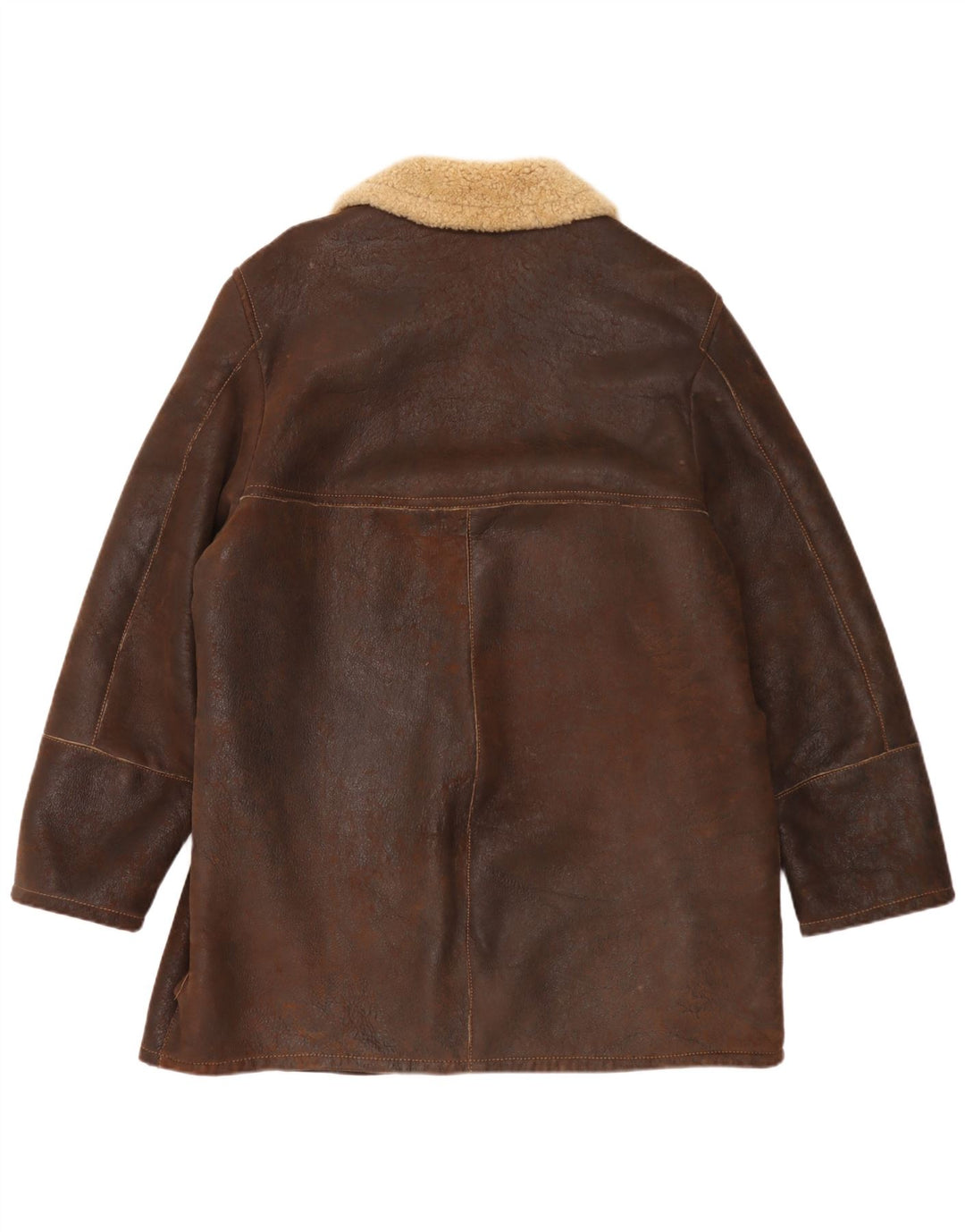 Pirbos Veste en peau de mouton pour homme IT 58 4XL Marron peau de mouton