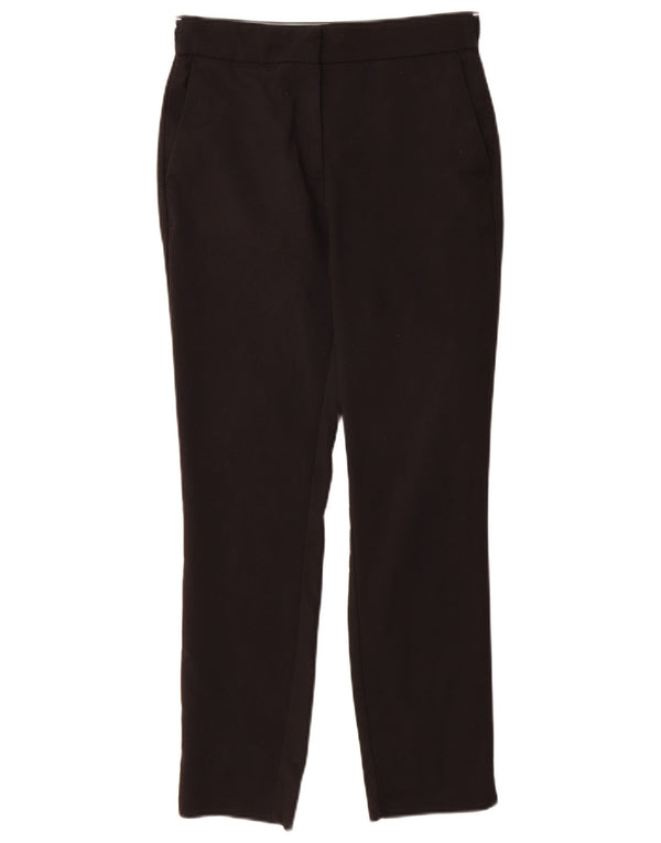 Pantalon Chino Slim Femme Zara XS W26 L27 Coton Noir