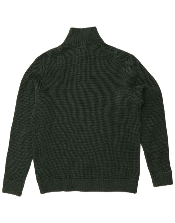 Marks & Spencer Pull col zippé homme vert moyen polyester
