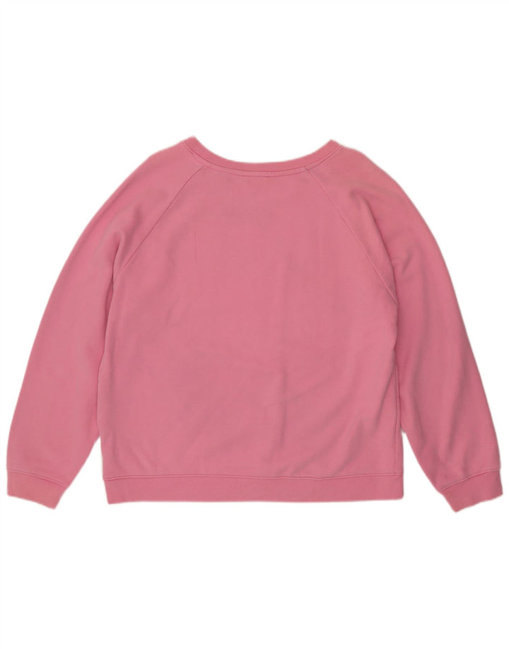 Levi's Sweat-shirt surdimensionné graphique pour femme UK 16 Large Rose Coton