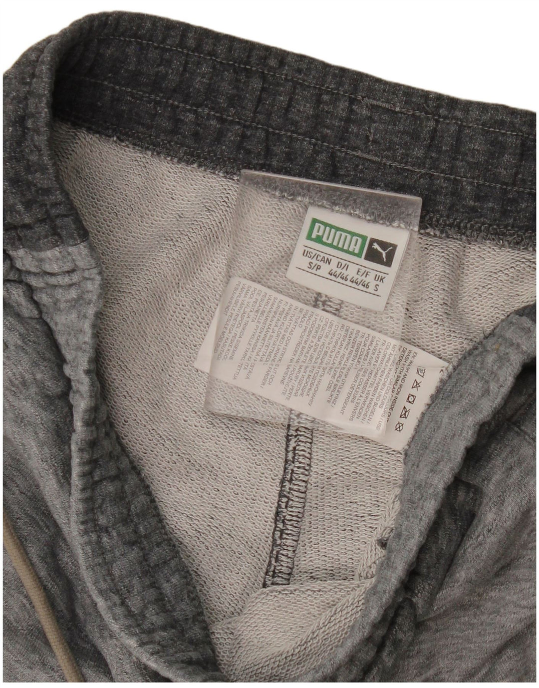 Puma Short de Sport Homme Petit Gris Colorblock Cotton
