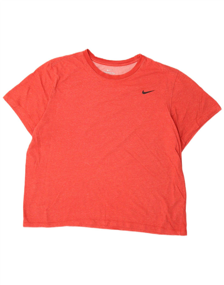 NIKE T-shirt Dri Fit pour homme en coton rouge 2XL