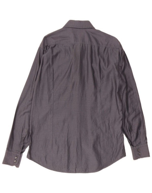 Hugo Boss Chemise Slim Fit Homme Taille 41/42 Grand Coton Gris
