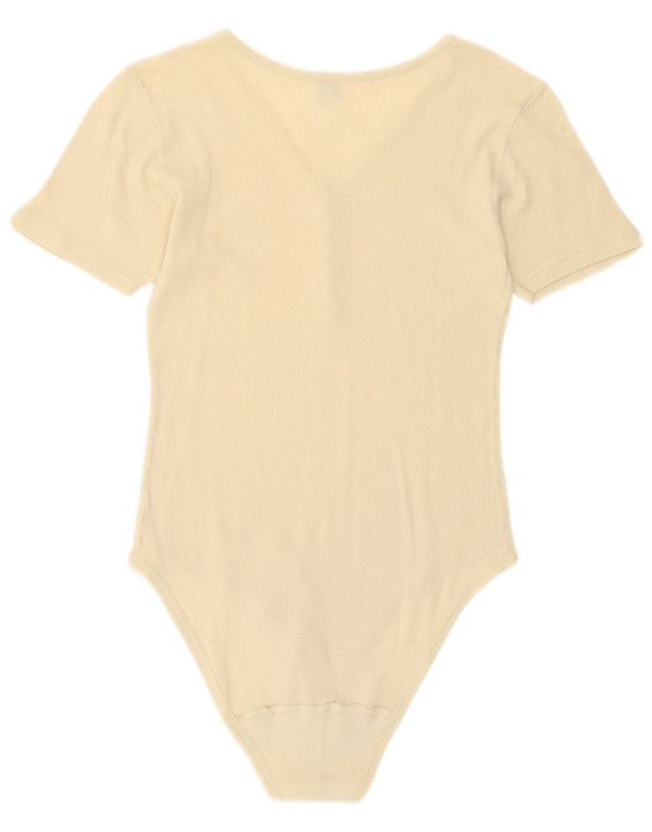 vintage Womens Body UK 8 Petit Off White