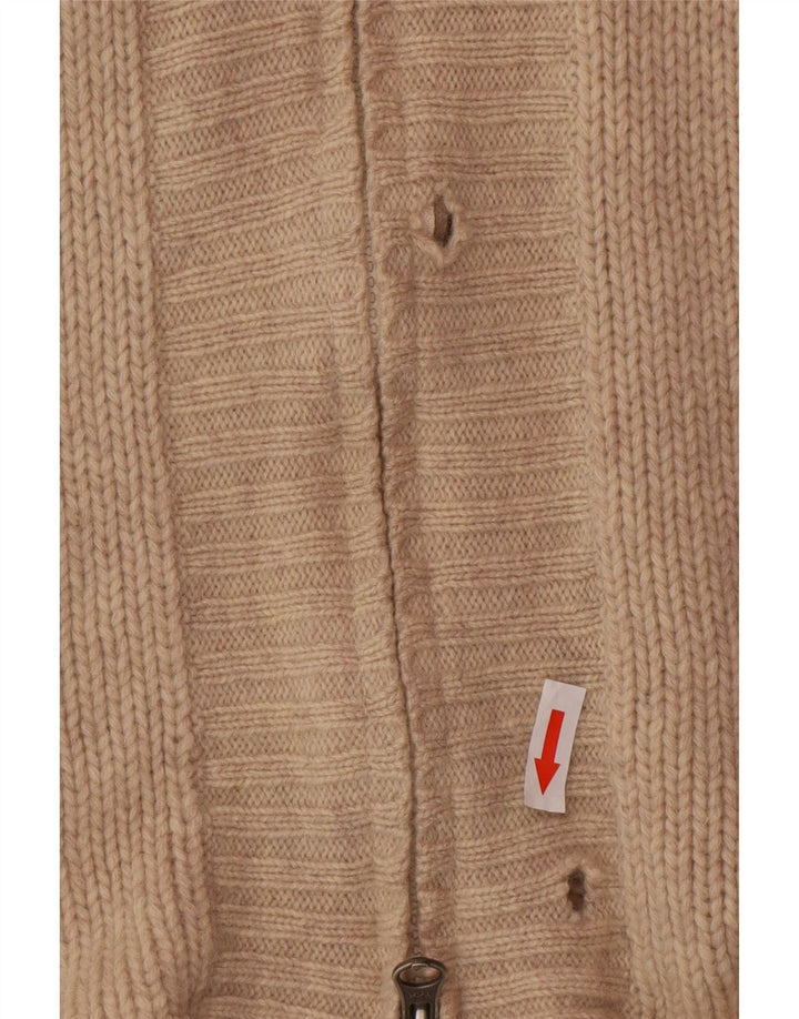 White Stuff Cardigan long à capuche pour femme Beige moyen UK 12