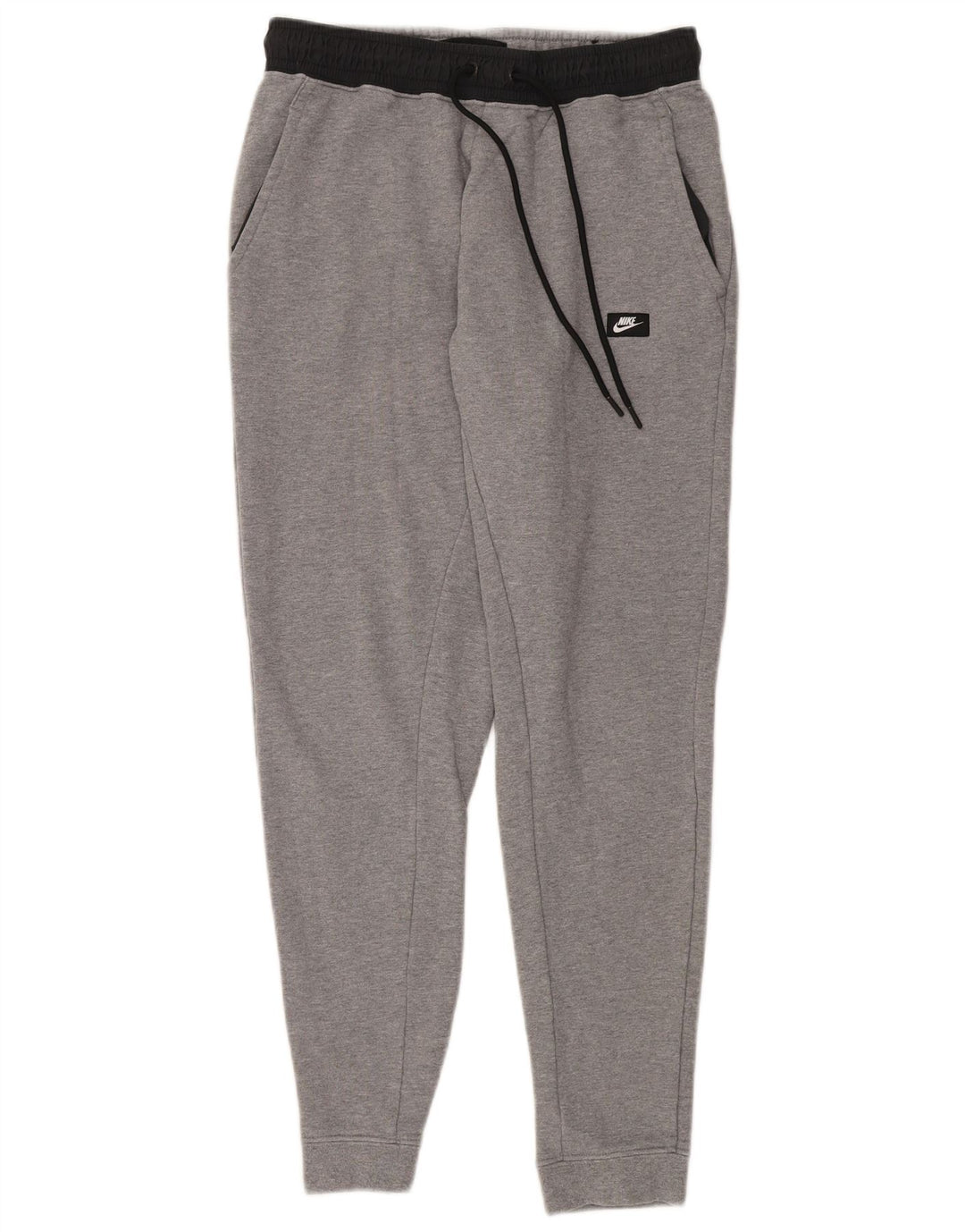 NIKE Pantalon de survêtement pour homme en coton color block gris moyen