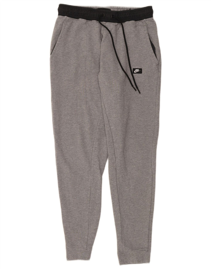 NIKE Pantalon de survêtement pour homme en coton color block gris moyen
