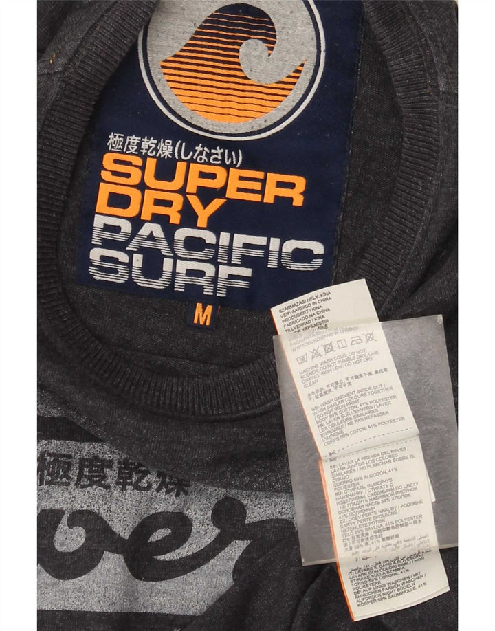 Superdry T-shirt graphique en coton moucheté bleu marine moyen