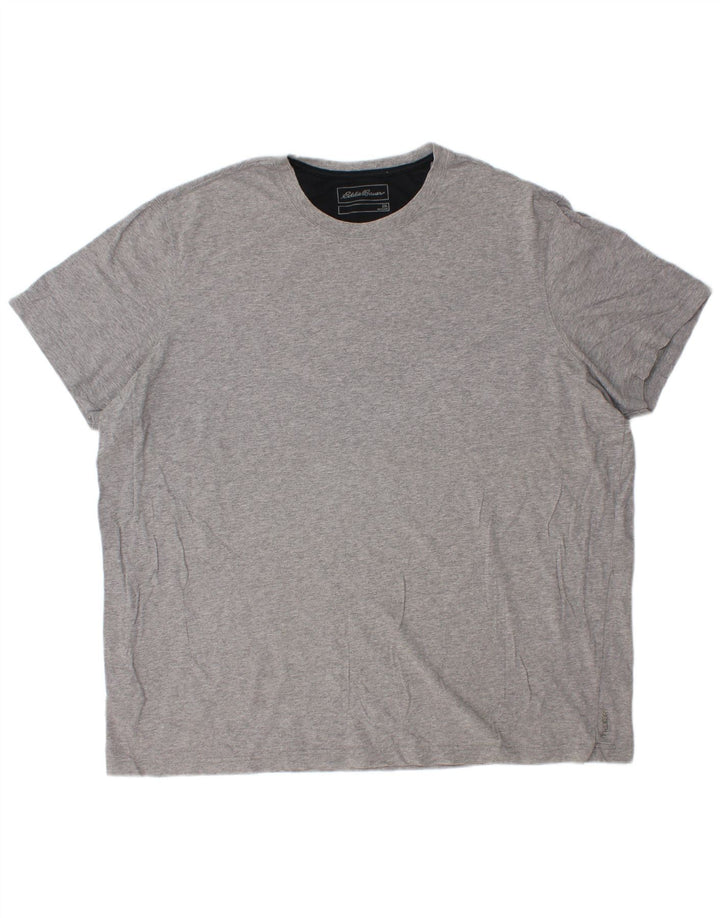 EDDIE BAUER T-Shirt Homme Top 2XL Gris Coton