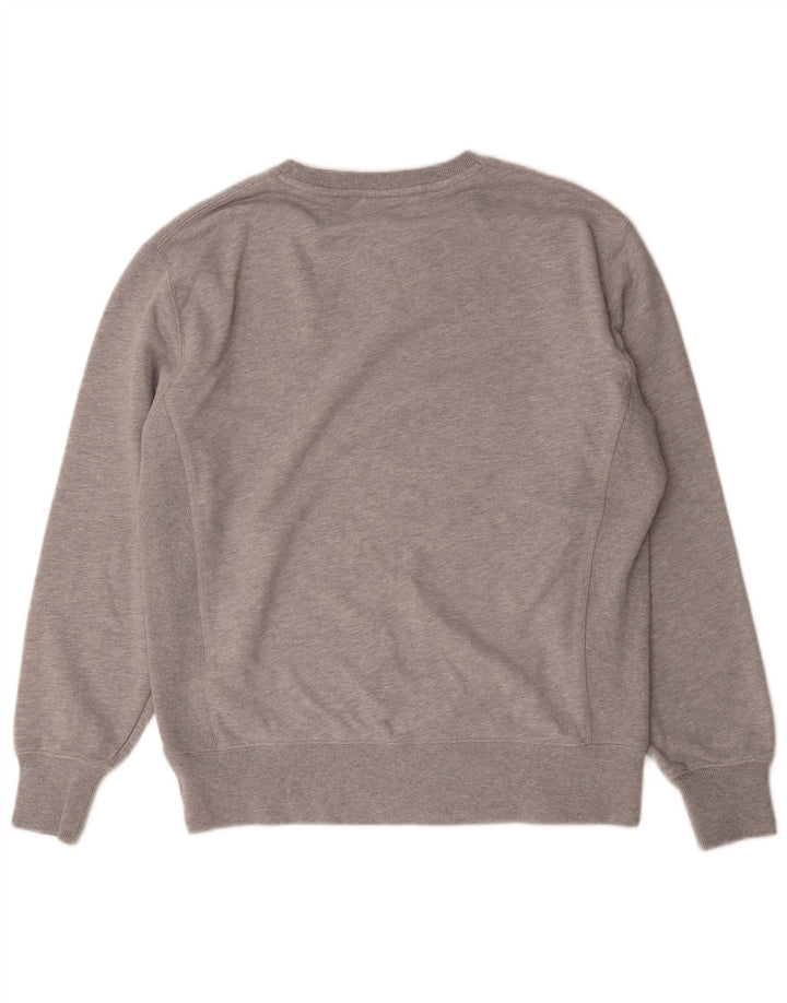 Superdry Sweat-Shirt Graphique en Coton Chiné Gris Moyen Homme
