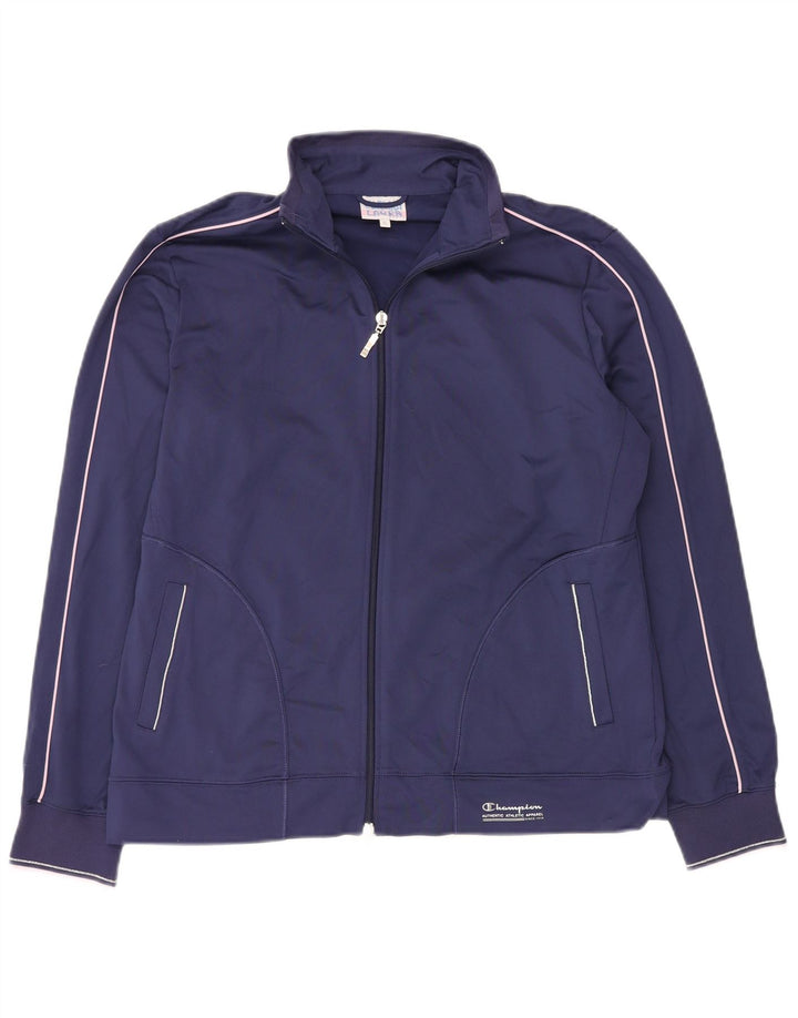 CHAMPION Veste de survêtement Easy Fit pour femme UK 18 XL Bleu marine Polyester