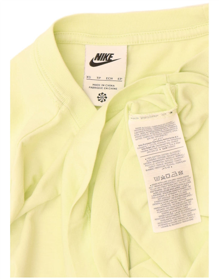Nike T-Shirt Homme Top XS Jaune Coton