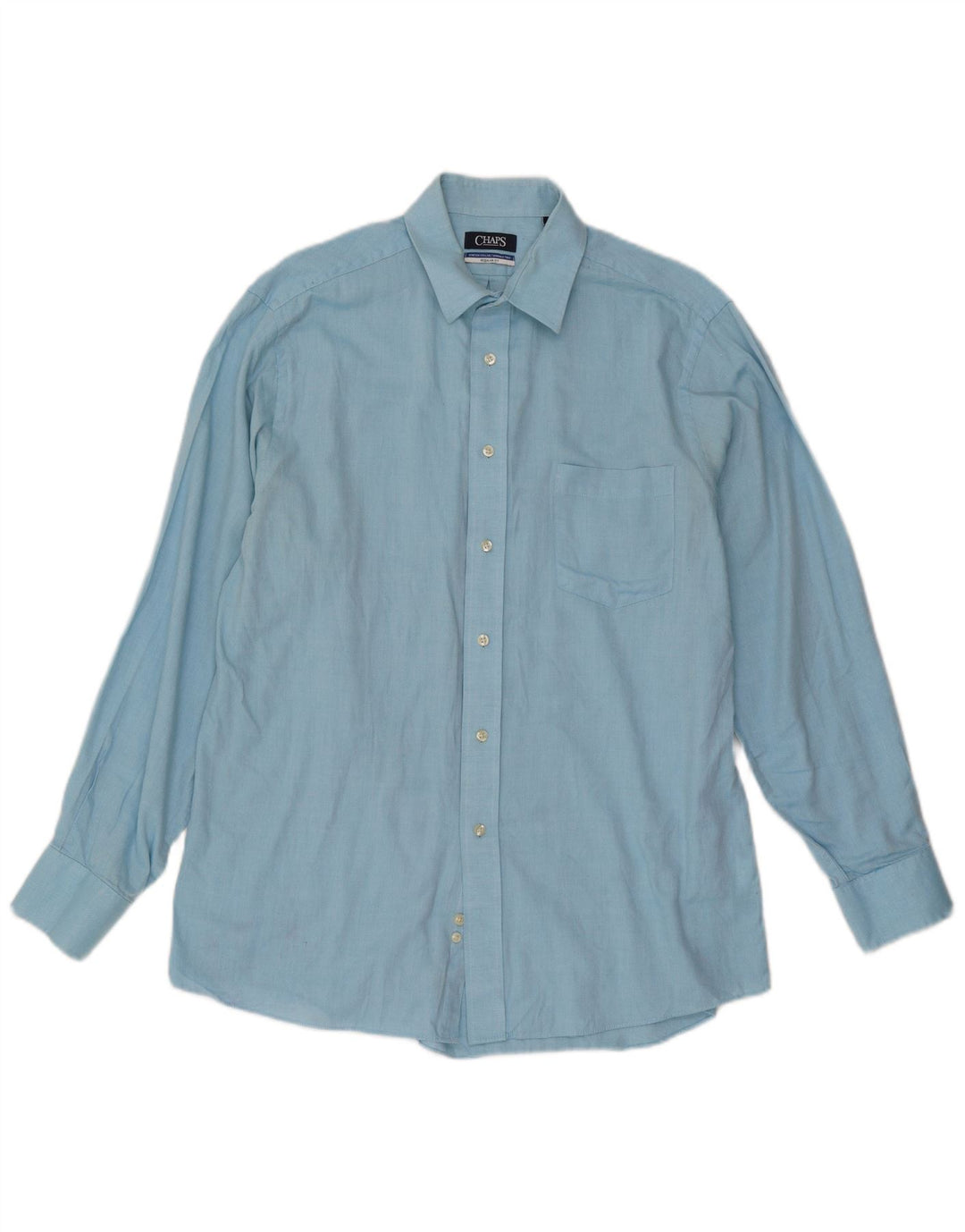 Chaps Chemise coupe régulière pour homme Taille 16 1/2 Grand Bleu