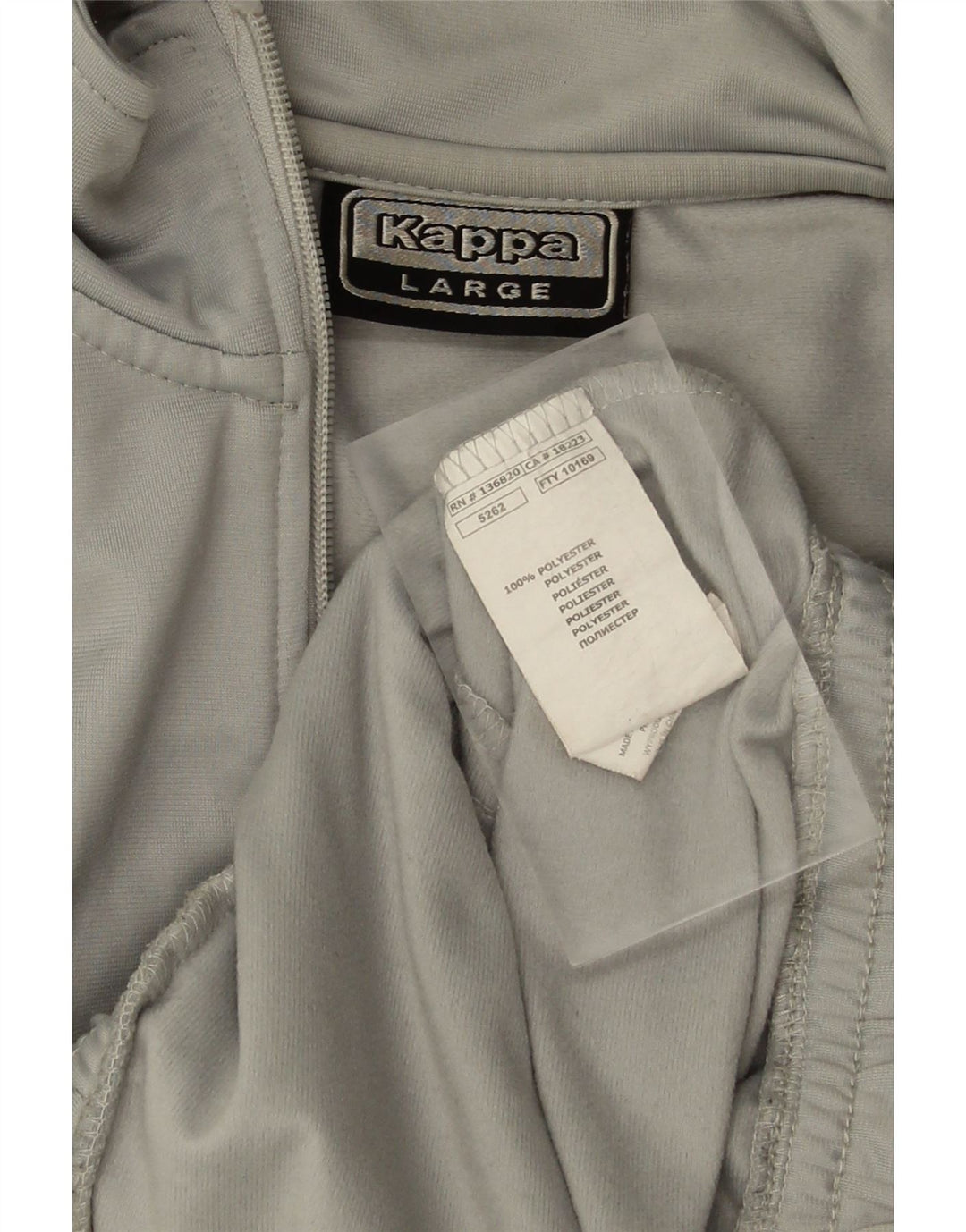 KAPPA Veste de Survêtement Homme Grand Gris Polyester