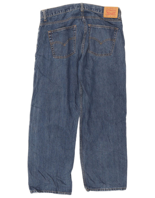 Levi's Filles 550 Jean droit coupe décontractée 13-14 ans W33 L28 Bleu marine