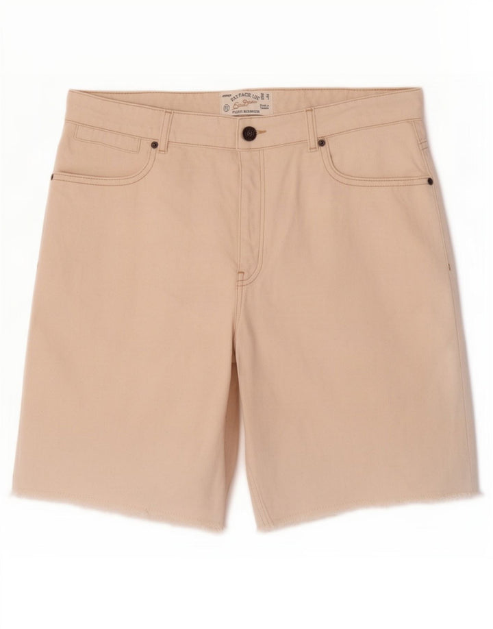 Fat Face Bermuda en jean Fleet pour femme UK 12 Medium W30 Blanc cassé