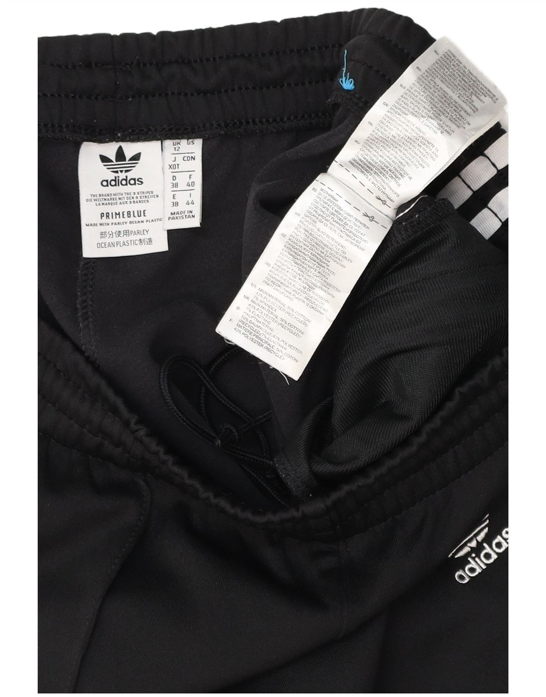 ADIDAS Pantalon de survêtement pour femme UK 12 Medium Noir Coton