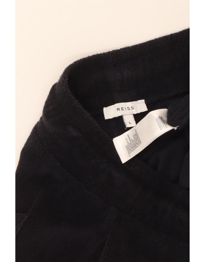 REISS Short de sport homme grand noir coton