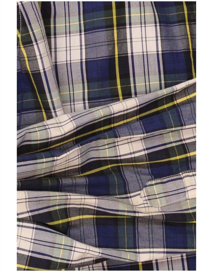 Nautica Chemise Homme Grand Carreau Bleu Marine Coton