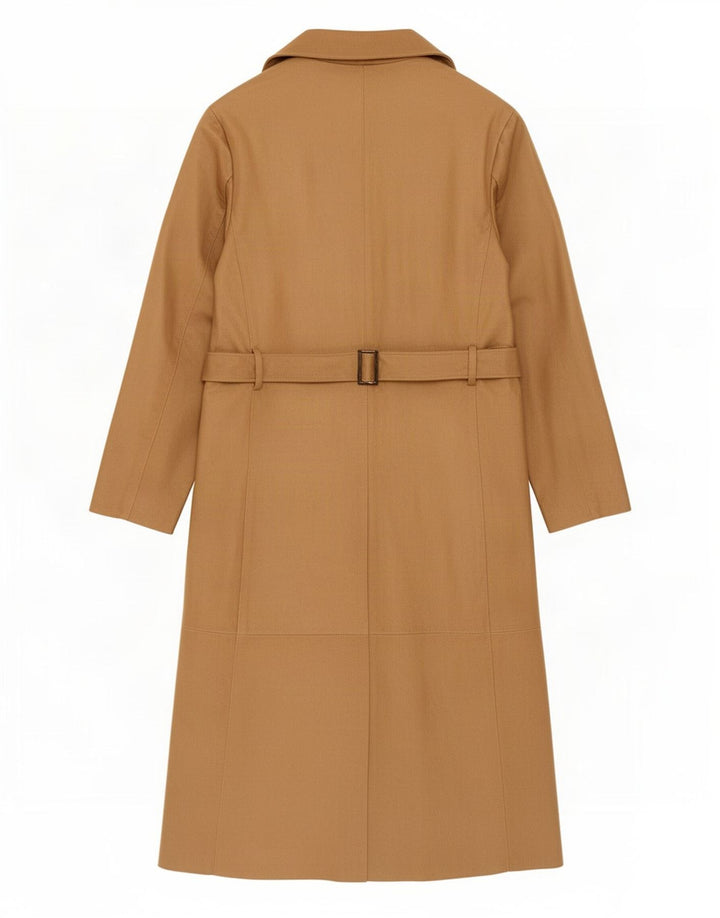 manteau en cuir femme vintage UK 10 Petit Beige